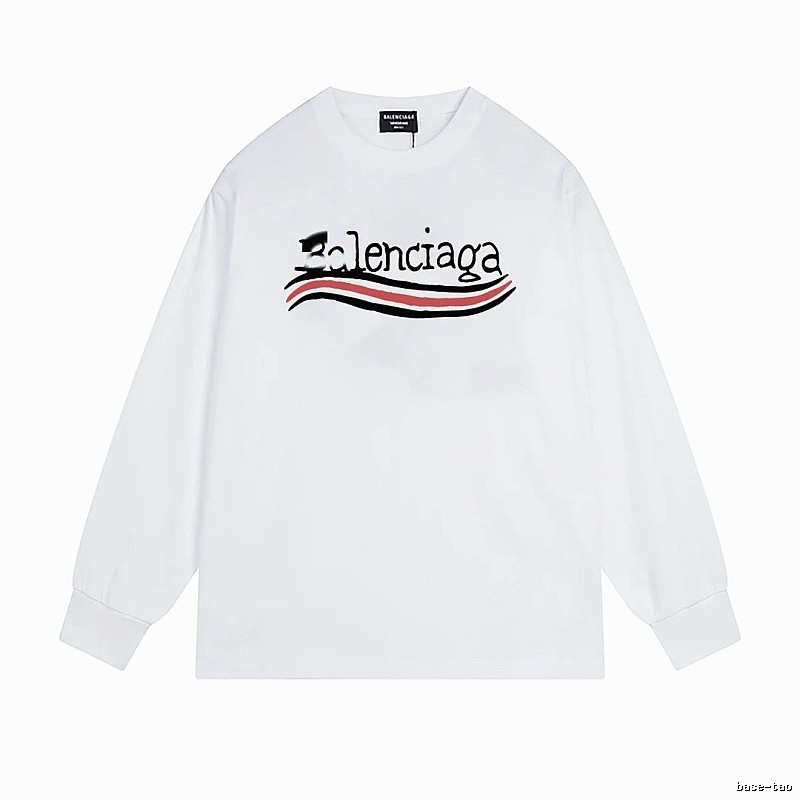 Balenciaga striped white long-sleeve