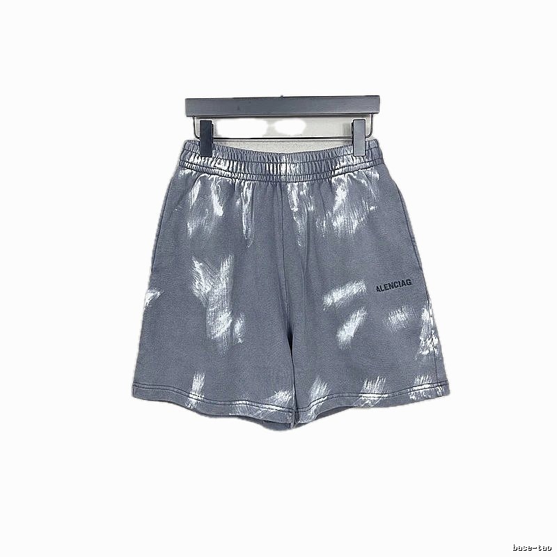 Balenciaga tie-dye style grey shorts