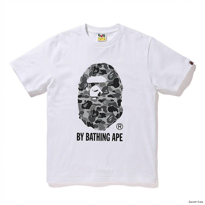 Bape Ape Head Camouflage Style White T-shirt