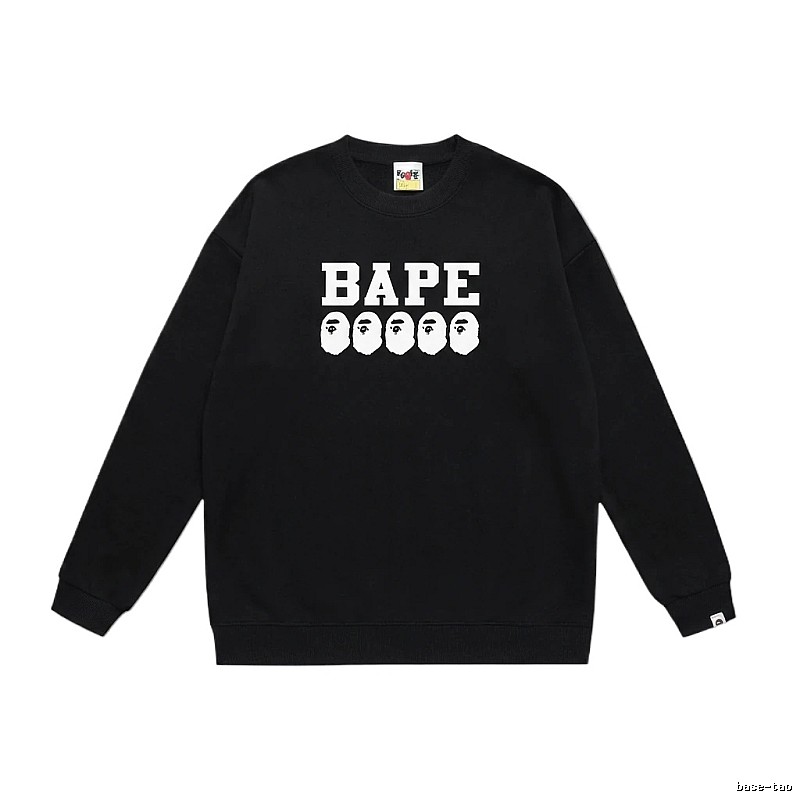 BAPE Ape Head Simple Black Sweatshirt