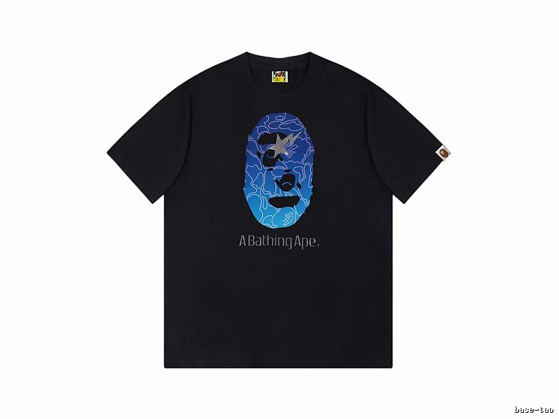 Bape Ape Head Trendy Cool Black T-shirt
