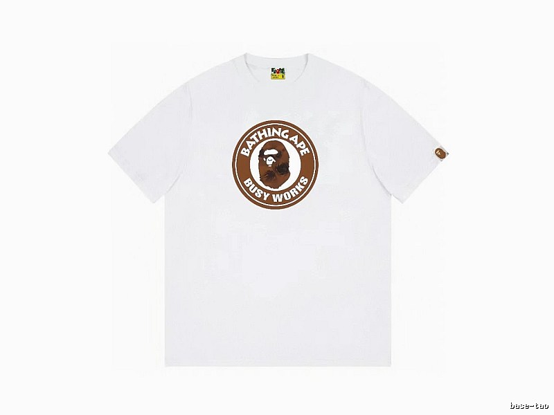 Bape Ape Head white short-sleeved shirt