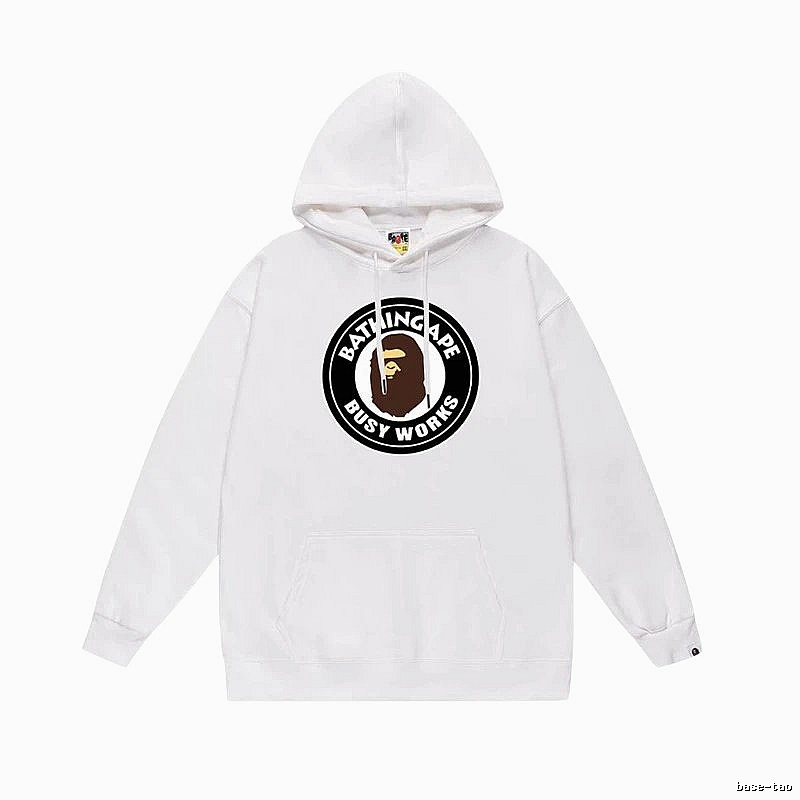 Bape Black Label Casual Style White Hoodie