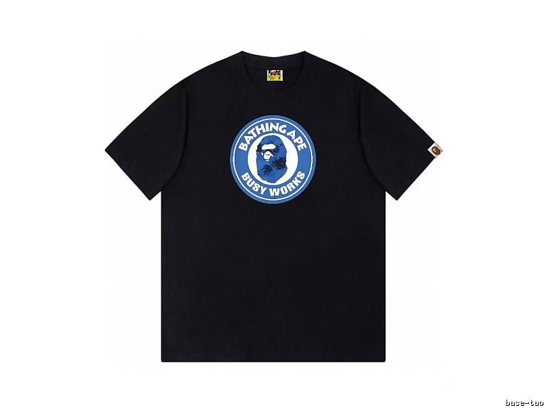 Bape Blue Label Trendy Cool Black T-shirt