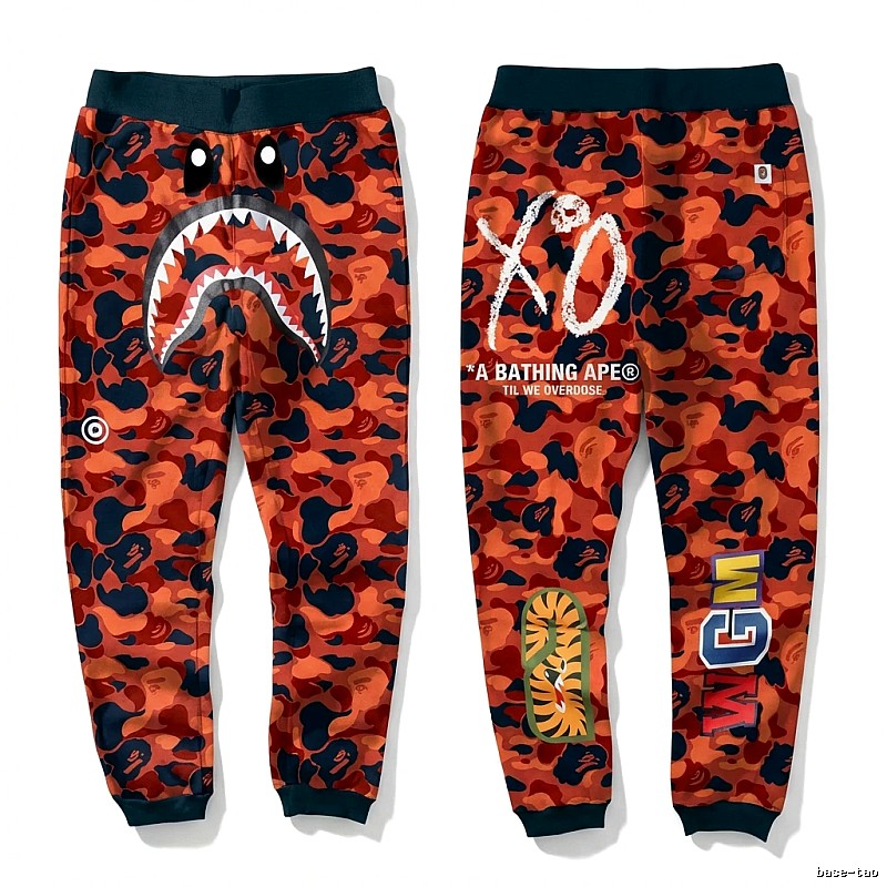 Bape camouflage shark-style sweatpants