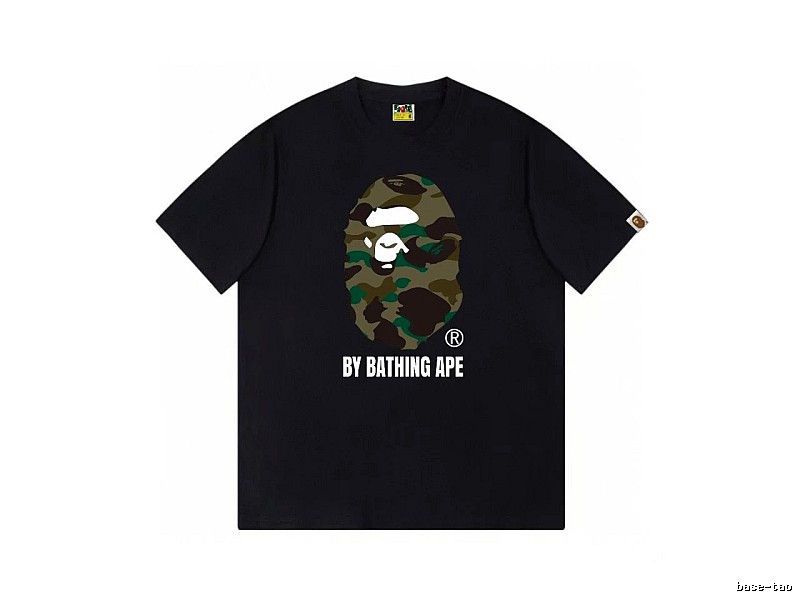 Bape camouflage style black T-shirt