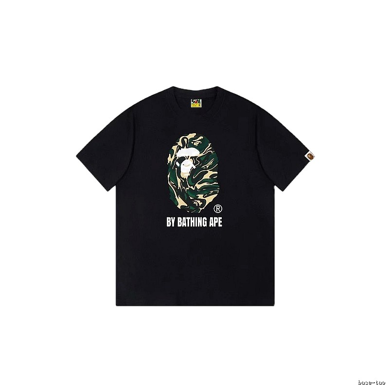 Bape camouflage style black T-shirt