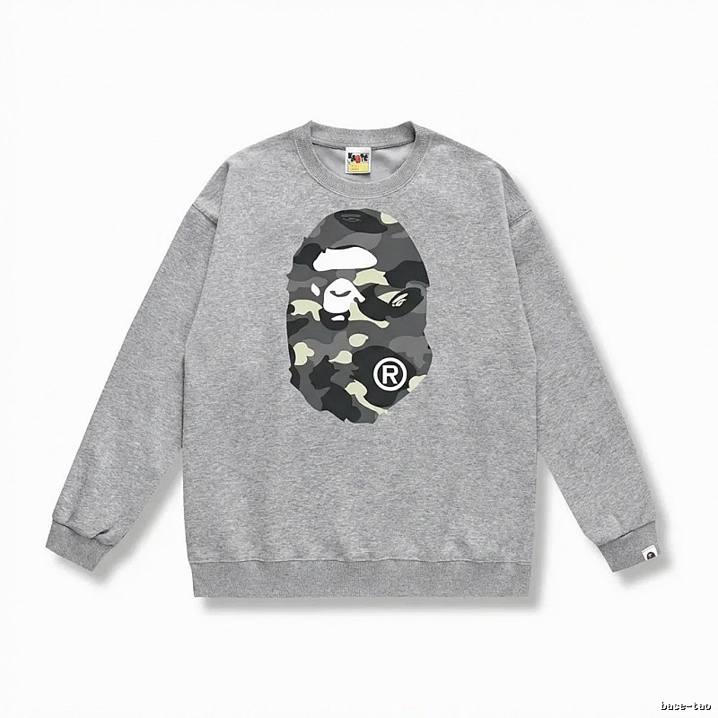 Bape camouflage style grey sweatshirt
