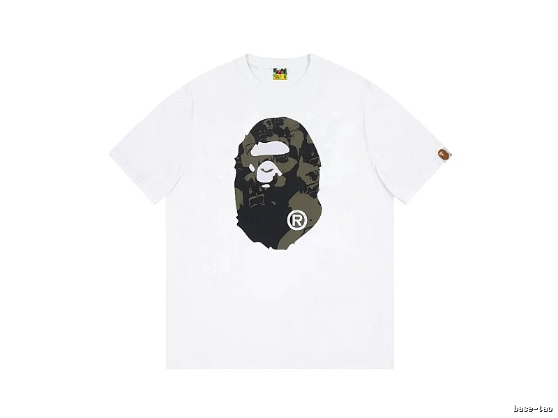 Bape camouflage style white T-shirt