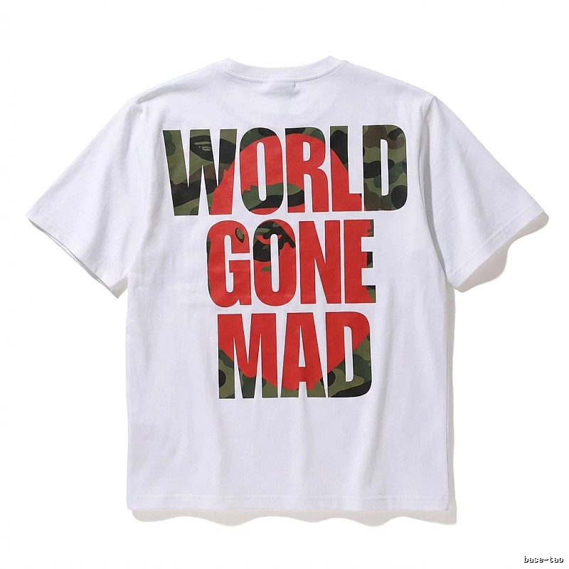 Bape camouflage style white T-shirt