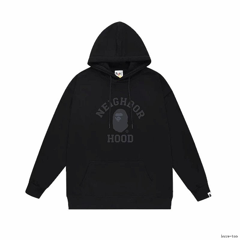 Bape Neighborhood black trendy hoodie