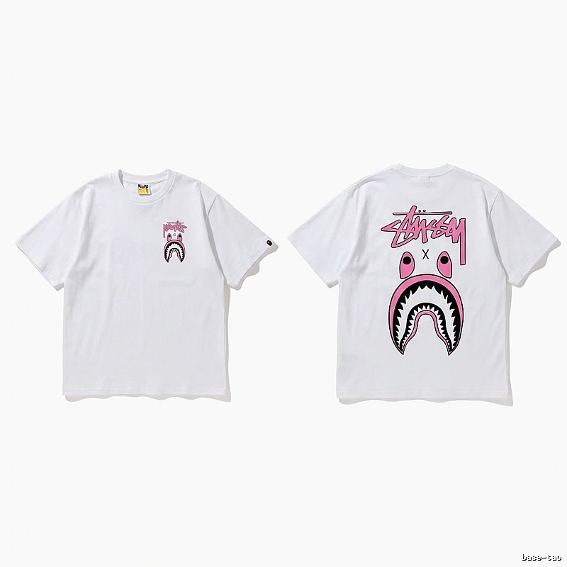 Bape Shark Co-branded White T-shirt