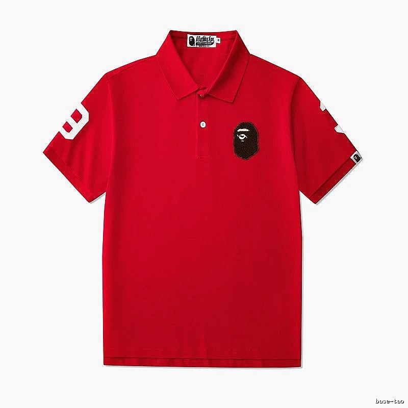 BAPE Travel Polo shirt White Polo Ape with Modern Look