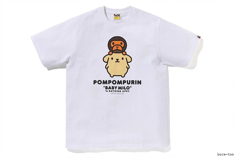 Bape x Pompompurin Co-branded Short-sleeve White