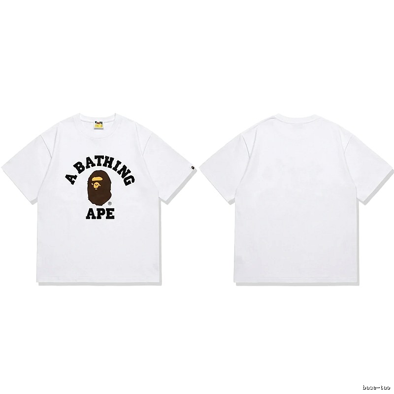 Bape's classic ape head white T-shirt