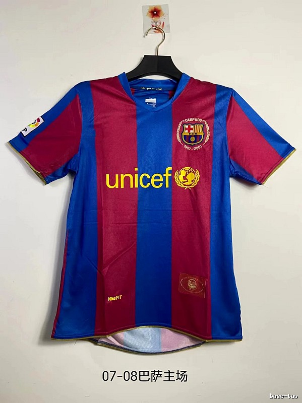 Barcelona Lightweight Retro soccer jersey Blue Red Barcelona for Trend Styling