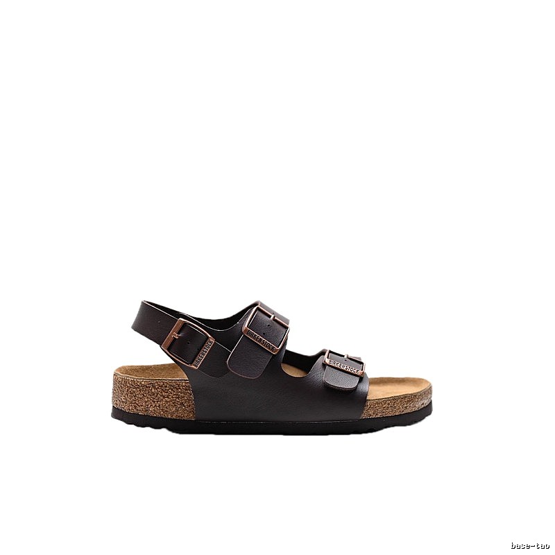 Birkenstock Vintage Casual Dark Brown Buckle Sandals