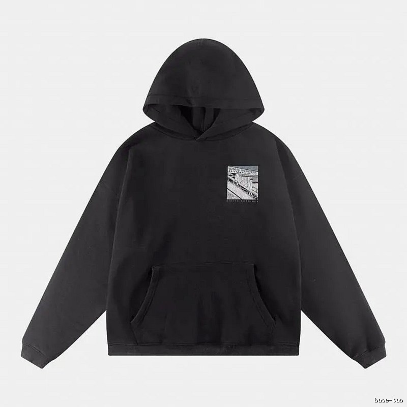 Bold Print Direction Graphic Zip Hoodie Commuter Look