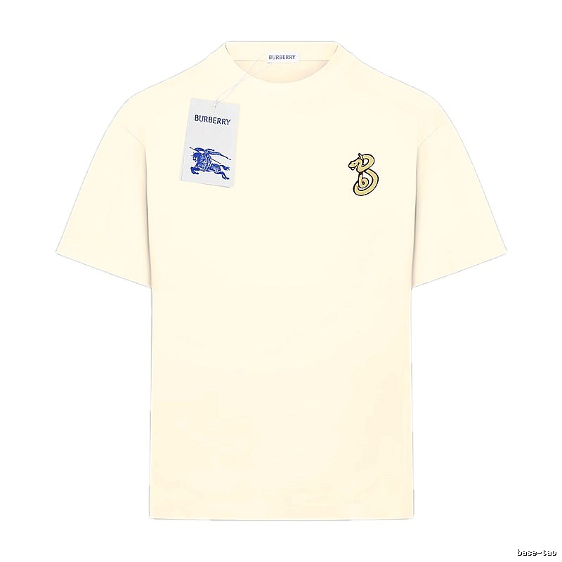 BURBERRY Classic and Simple Style Beige T-shirt