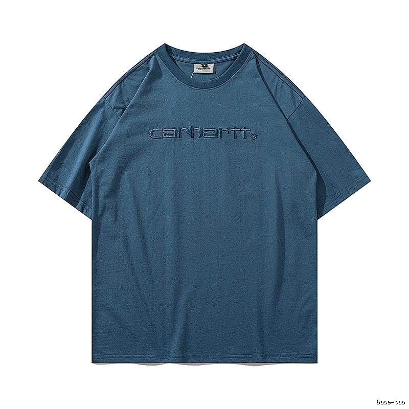 Carhartt Daily Logo T-shirt Light Blue Subtle for City Outfits