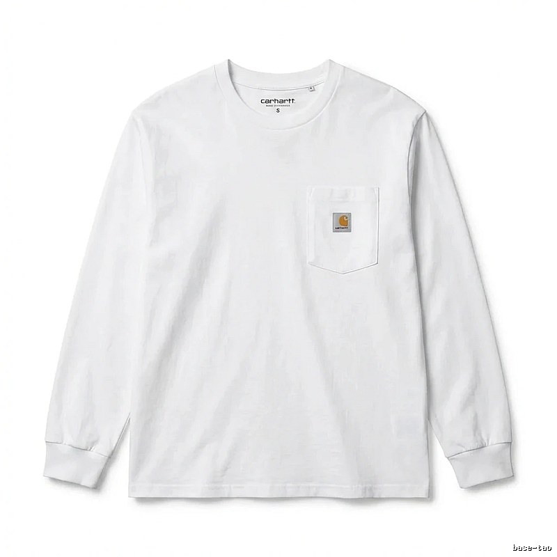 Carhartt minimalist style white long-sleeve