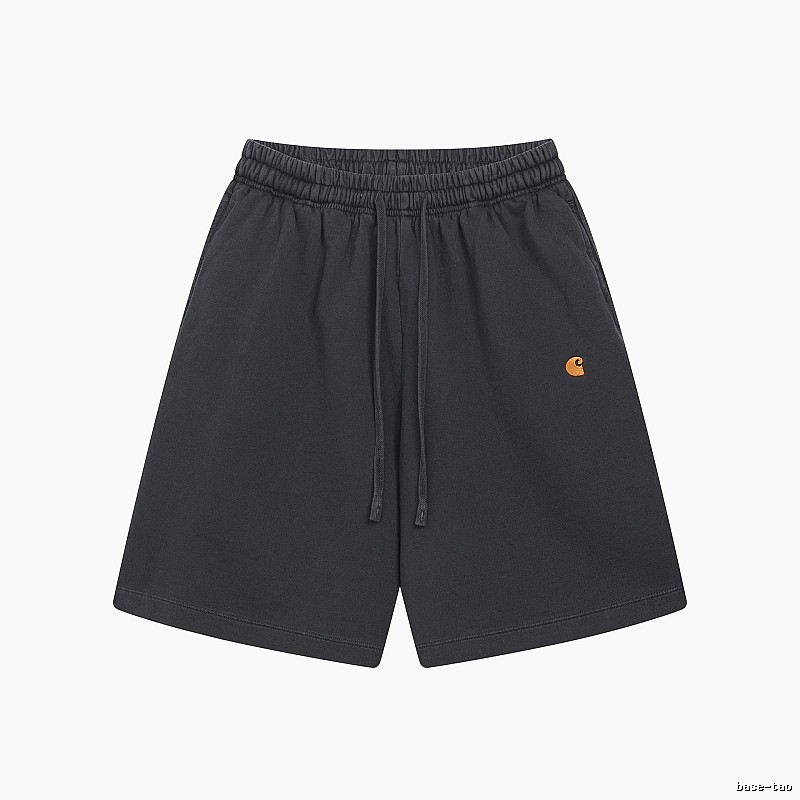 Carhartt Small Logo Workwear Style Carbon Black Casual Shorts