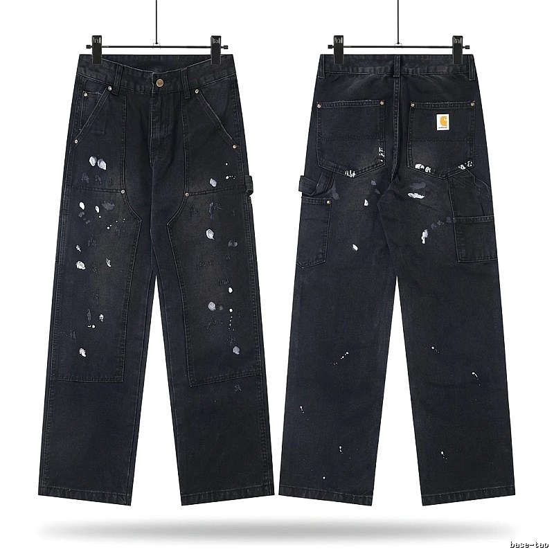 Carhartt workwear style black jeans