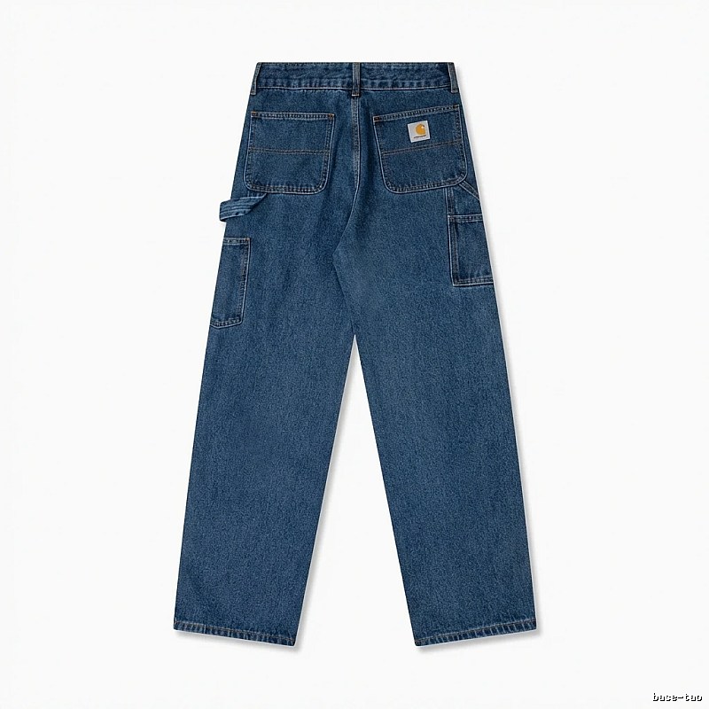 Carhartt workwear style dark blue jeans