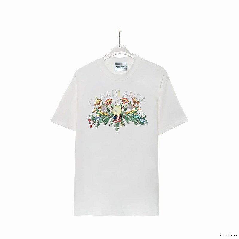 Casablanca Floral Print White T-shirt