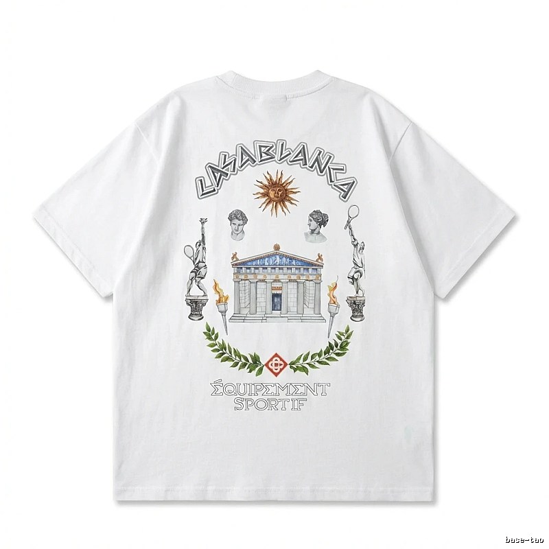 Casablanca Greek-style white T-shirt