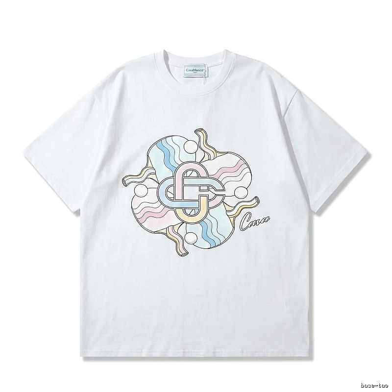 Casablanca Print Trendy White T-shirt