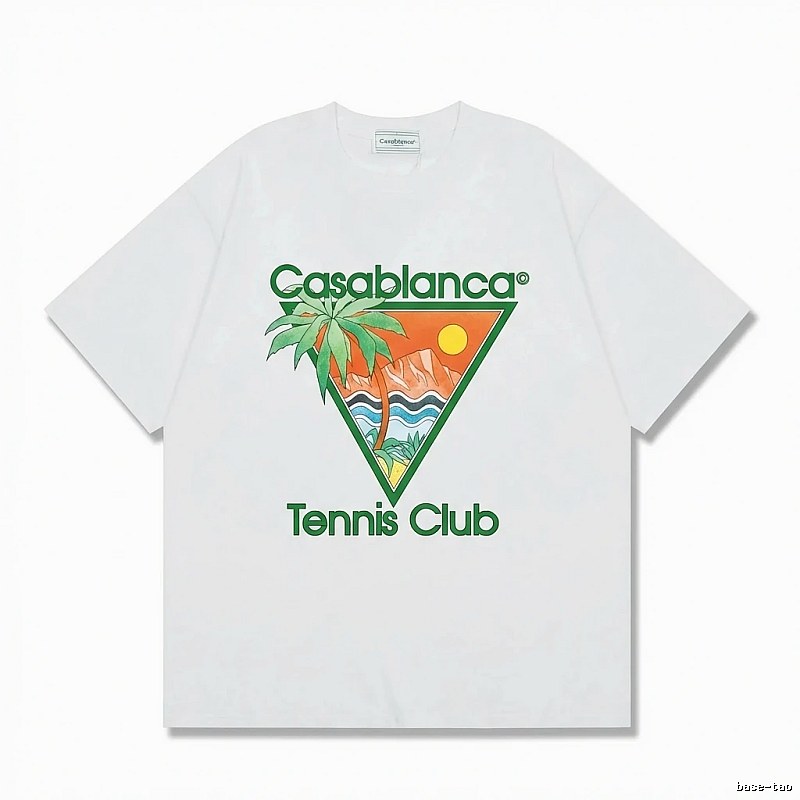 Casablanca Printed Casual White T-shirt