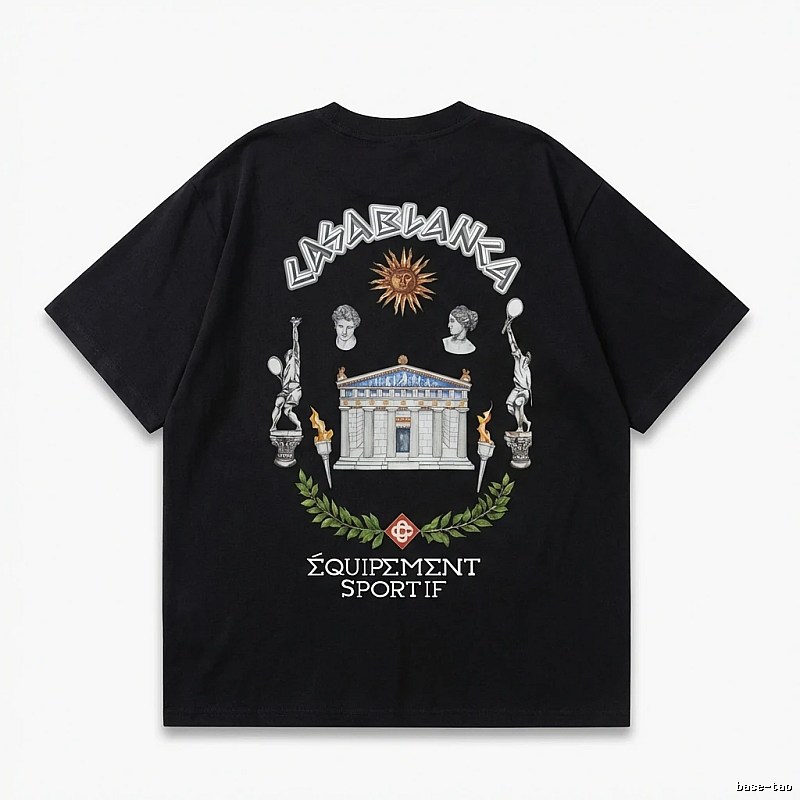 Casablanca retro style black T-shirt