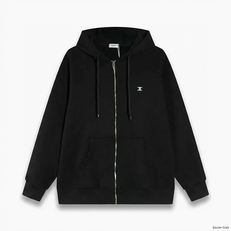 CELINE's classic black hoodie