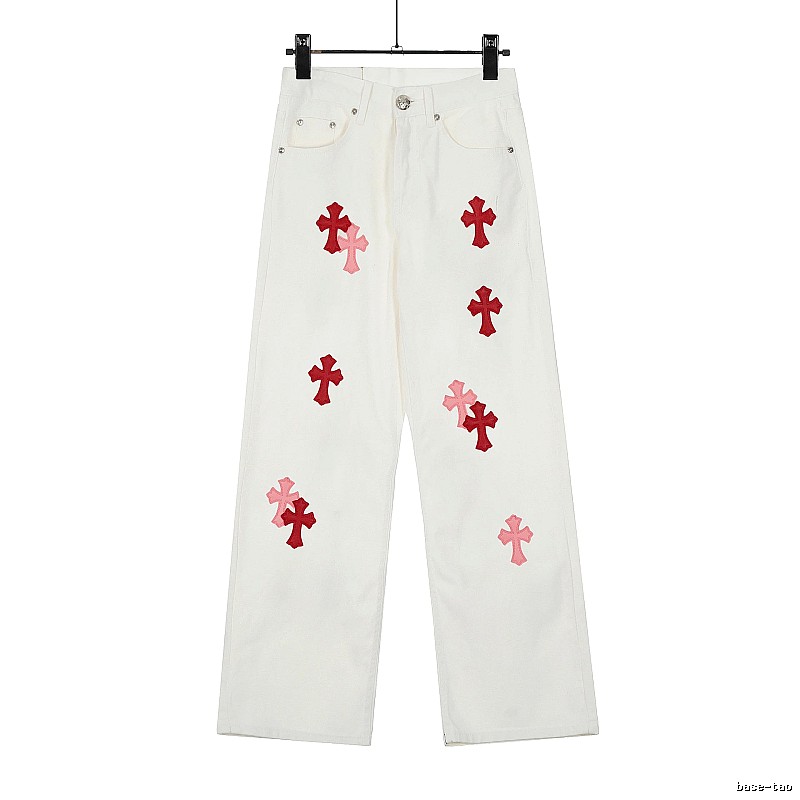 Chrome Hearts Casual Graphic jeans Light Denim Jeans for Streetwear Looks