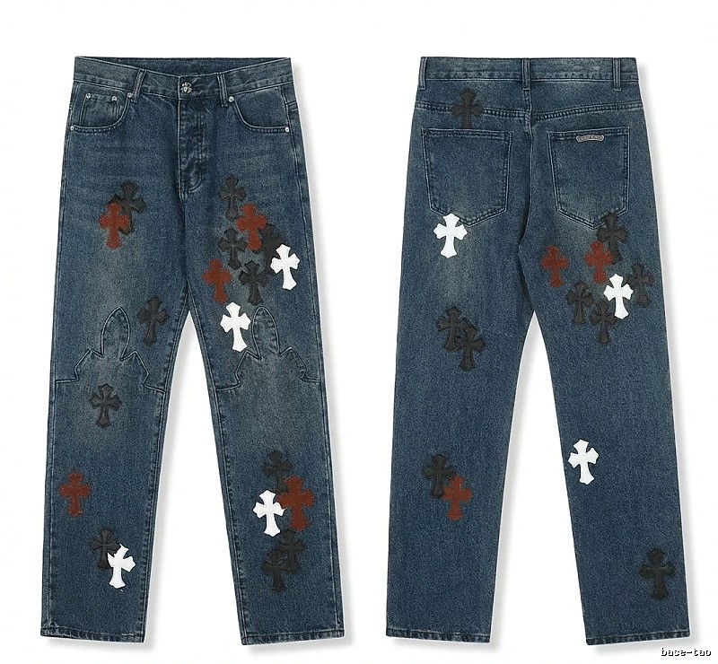 Chrome Hearts Cross Denim Long Pants