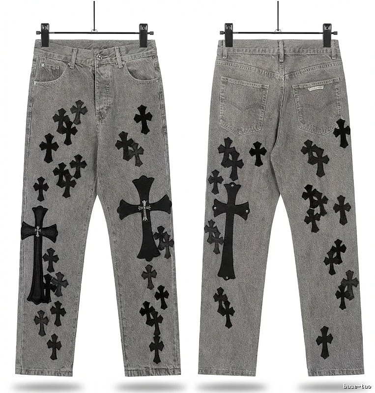 Chrome Hearts Cross Grey Jeans