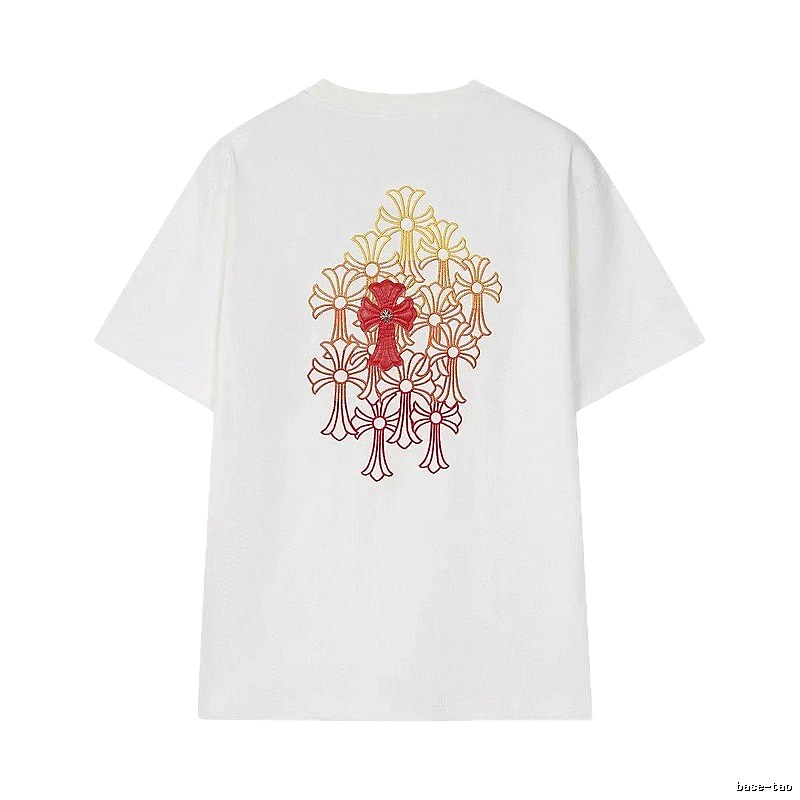Chrome Hearts Cross Series Street Style White Short-sleeve T-shirt