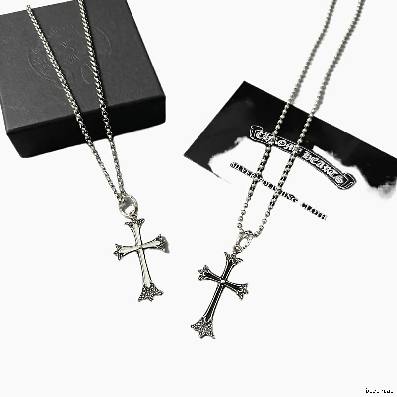 Chrome Hearts Cross Silver Necklace
