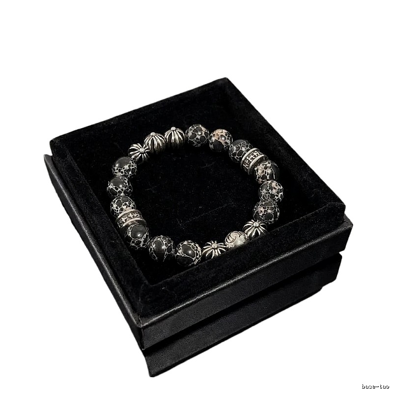 Chrome Hearts Dark Style Beaded Bracelet