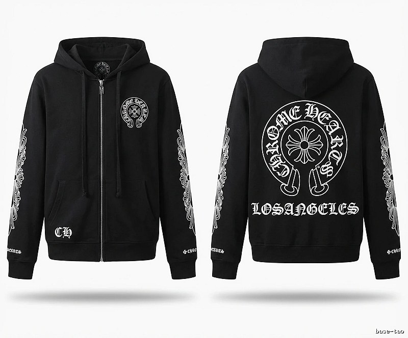 Chrome Hearts dark style black cardigan