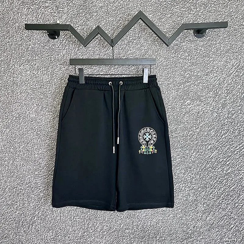 Chrome Hearts Embroidered Trendy Brand Black Shorts