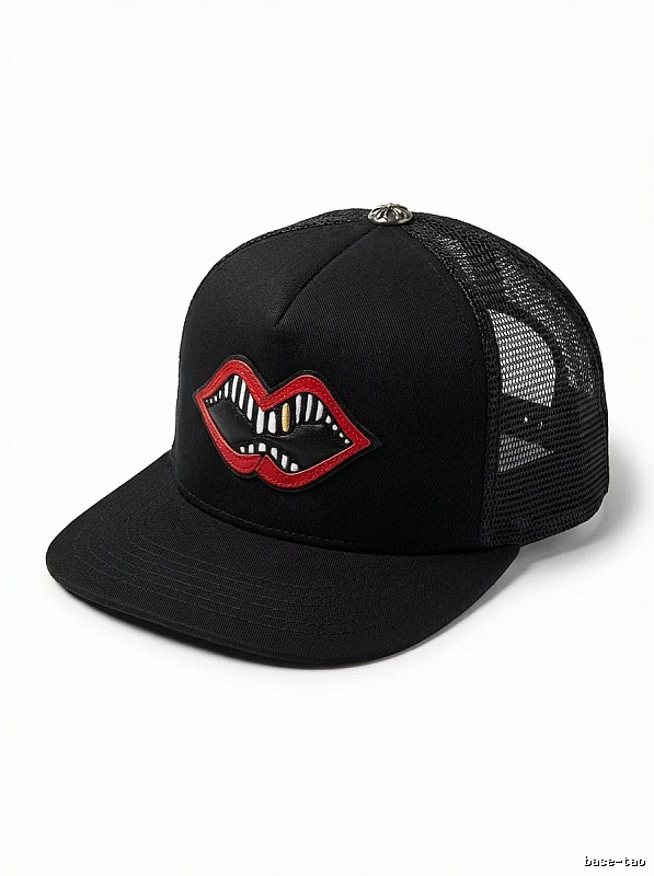 Chrome Hearts Lipstick Trendy Cool Black Hat