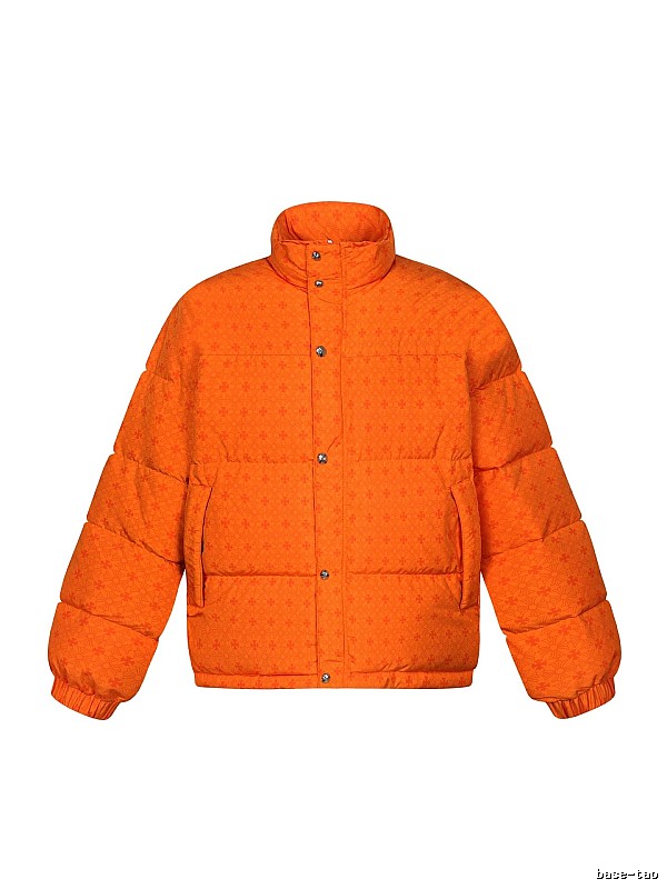 Chrome Hearts orange printed down jacket