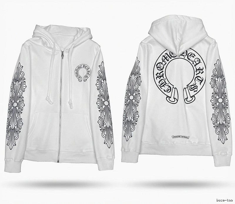 Chrome Hearts Printed Trendy and Cool Style White Hoodie