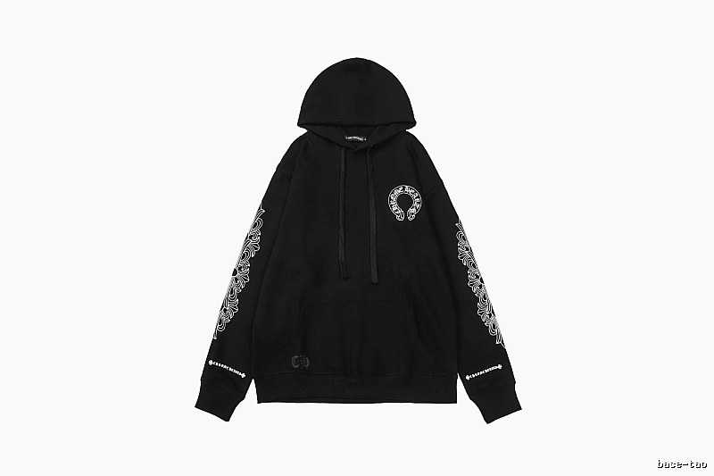 Chrome Hearts Resort Cross graphic hoodie Black Blue Cross with Premium Look
