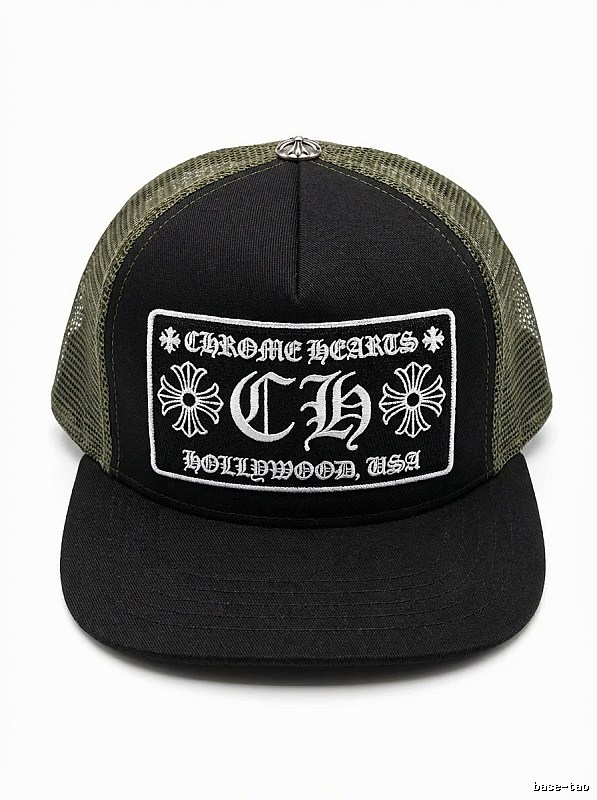 Chrome Hearts Retro Style Black Hat