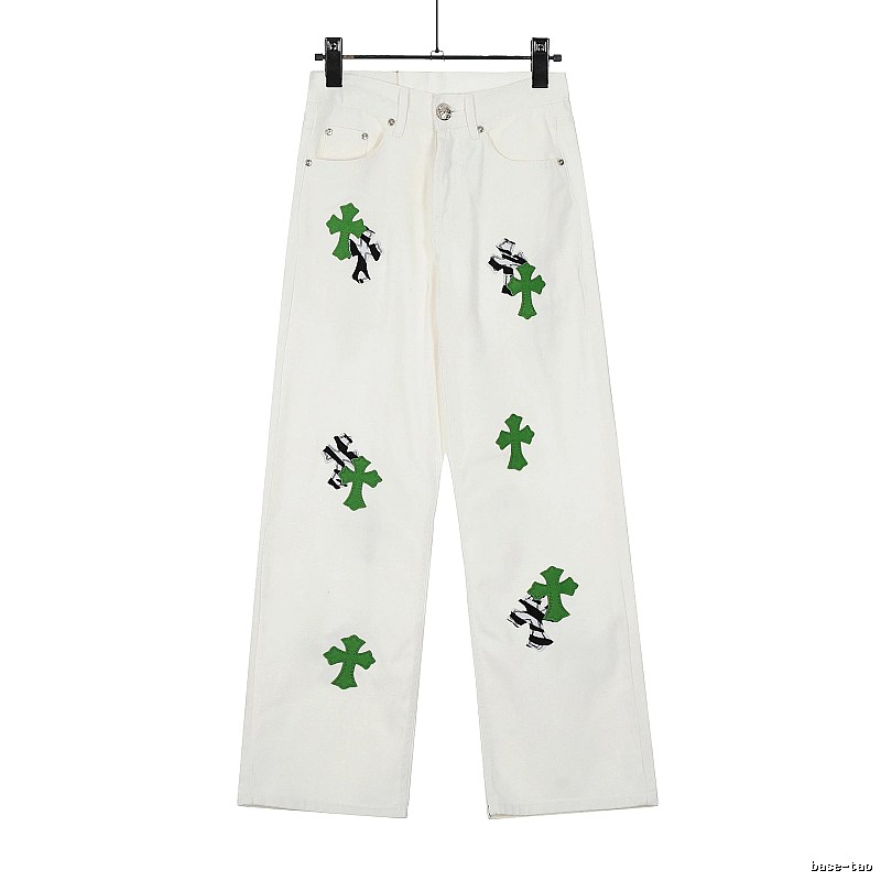 Chrome Hearts Travel Graphic jeans Light Denim Jeans with Modern Look
