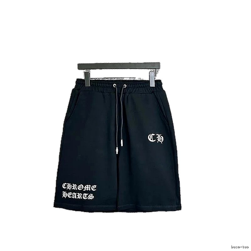 Chrome Hearts trendy and cool style black shorts