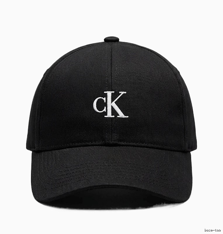CK minimalist style black baseball cap